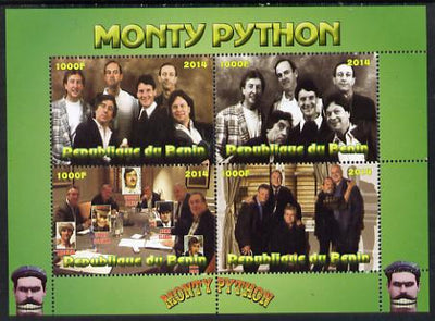 Benin 2014 Monty Python perf sheetlet containing 4 values unmounted mint. Note this item is privately produced and is offered purely on its thematic appeal