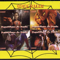 Benin 2014 Spiderman (Movie) perf sheetlet containing 4 values unmounted mint. Note this item is privately produced and is offered purely on its thematic appeal