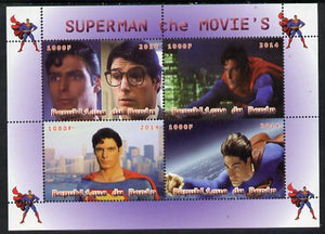 Benin 2014 Superman (Movie) perf sheetlet containing 4 values unmounted mint. Note this item is privately produced and is offered purely on its thematic appeal