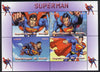 Benin 2014 Superman (Comic Strip) perf sheetlet containing 4 values unmounted mint. Note this item is privately produced and is offered purely on its thematic appeal