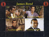Benin 2014 James Bond perf sheetlet containing 4 values unmounted mint. Note this item is privately produced and is offered purely on its thematic appeal