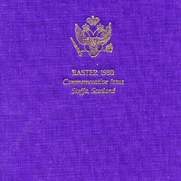 Staffa 1980 Easter £8 value (Fabergé Cathedral Egg) n 24 carat gold foil in special presentation folder