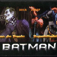 Benin 2014 Batman (Comic Strip) imperf sheetlet containing 2 values unmounted mint. Note this item is privately produced and is offered purely on its thematic appeal