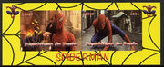 Benin 2014 Spiderman (Movie) imperf sheetlet containing 2 values unmounted mint. Note this item is privately produced and is offered purely on its thematic appeal