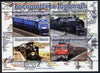 Benin 2014 Japanese Locomotives perf sheetlet containing 4 values unmounted mint. Note this item is privately produced and is offered purely on its thematic appeal