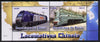 Benin 2014 Chinese Locomotives perf sheetlet containing 2 values unmounted mint. Note this item is privately produced and is offered purely on its thematic appeal