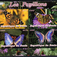 Benin 2014 Butterflies perf sheetlet containing 4 values unmounted mint. Note this item is privately produced and is offered purely on its thematic appeal