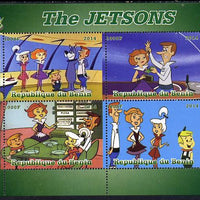 Benin 2014 The Jetsons perf sheetlet containing 4 values unmounted mint. Note this item is privately produced and is offered purely on its thematic appeal