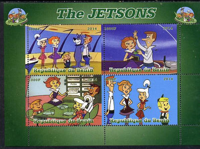 Benin 2014 The Jetsons perf sheetlet containing 4 values unmounted mint. Note this item is privately produced and is offered purely on its thematic appeal