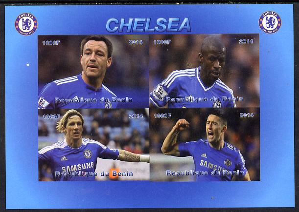 Benin 2014 Chelsea imperf sheetlet containing 4 values unmounted mint. Note this item is privately produced and is offered purely on its thematic appeal