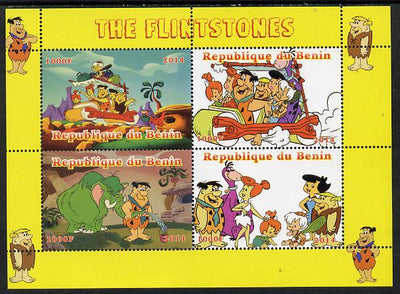 Benin 2014 The Flintstones perf sheetlet containing 4 values unmounted mint. Note this item is privately produced and is offered purely on its thematic appeal