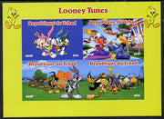 Chad 2014 Looney Tunes imperf sheetlet containing 4 values unmounted mint. Note this item is privately produced and is offered purely on its thematic appeal. .
