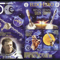 Benin 2014 European Space Research Organisation - Roberto Vittori perf sheetlet containing 4 values unmounted mint