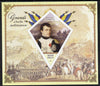 Madagascar 2014 Great Military Leaders imperf deluxe sheet containing one diamond shaped value unmounted mint