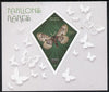 Madagascar 2014 Rare Butterflies imperf deluxe sheet containing one diamond shaped value unmounted mint