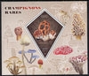 Madagascar 2014 Rare Mushrooms perf deluxe sheet containing one diamond shaped value unmounted mint
