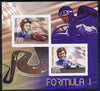 Benin 2014 Formula 1 imperf sheetlet containing 2 values unmounted mint