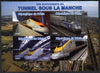 Benin 2014 20th Anniversary of Channel Tunnel imperf sheetlet containing 4 values unmounted mint. Note this item is privately produced and is offered purely on its thematic appeal