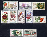Rumania 1965 Botanical Gardens (Flowers) set of 10 unmounted mint, SG 3314-23, Mi 2442-51*