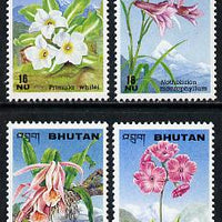 Bhutan 1995 Flowers set of 4 unmounted mint SG 1061-64