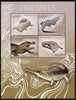 Congo 2014 Crocodiles perf sheetlet containing 4 values unmounted mint