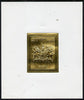 Bernera 1982 Royal Arms £8 Anne embossed in 22k gold foil self-adhesive proof unmounted mint