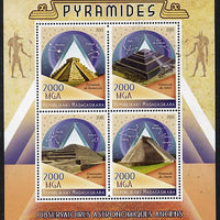 Madagascar 2015 The Pyramids perf sheetlet containing 4 values unmounted mint