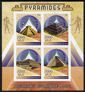 Madagascar 2015 The Pyramids imperf sheetlet containing 4 values unmounted mint