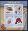 Madagascar 2015 Shells perf sheetlet containing 4 values unmounted mint