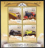 Madagascar 2015 Classic Locomotives perf sheetlet containing 4 values unmounted mint