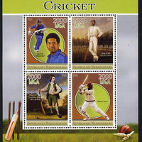 Madagascar 2015 Cricket perf sheetlet containing 4 values unmounted mint