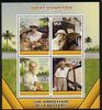 Madagascar 2015 Albert Schweitzer perf sheetlet containing 4 values unmounted mint