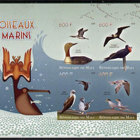 Mali 2015 Sea Birds imperf sheetlet containing set of 4 unmounted mint