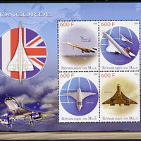 Mali 2015 Concorde perf sheetlet containing set of 4 values unmounted mint