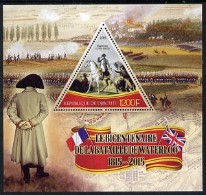 Djibouti 2015 Bicentenary of Battle of Waterloo perf s/sheet containing one triangular value unmounted mint