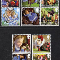 Great Britain 2015 Alice In Wonderland set of 10 unmounted mint