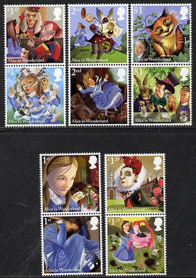 Great Britain 2015 Alice In Wonderland set of 10 unmounted mint