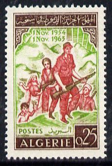 Algeria 1963 9th Anniversary of Revolution unmounted mint, Yv 382*