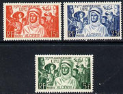 Algeria 1949 75th Anniversary of Universal Postal Union set of 3 unmounted mint SG 295-97