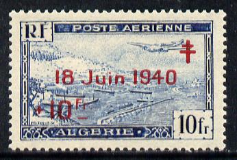 Algeria 1947 7th Anniversary of de Gaulle's Call to Arms unmounted mint, SG283