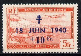 Algeria 1948 8th Anniversary of de Gaulle's Call to Arms unmounted mint, SG286