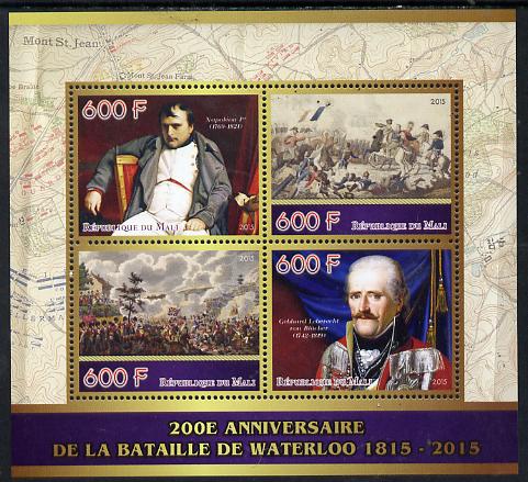 Mali 2015 Napoleon - 200th Anniversary of Battle of Waterloo perf sheetlet containing four values unmounted mint