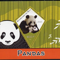 Mali 2015 Pandas perf deluxe sheet containing one diamond shaped value unmounted mint