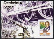 Guinea - Bissau 2015 Steam Locomotives #1 imperf s/sheet unmounted mint. Note this item is privately produced and is offered purely on its thematic appeal