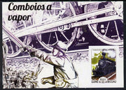 Guinea - Bissau 2015 Steam Locomotives #3 imperf s/sheet unmounted mint. Note this item is privately produced and is offered purely on its thematic appeal