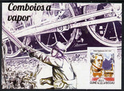 Guinea - Bissau 2015 Steam Locomotives #4 imperf s/sheet unmounted mint. Note this item is privately produced and is offered purely on its thematic appeal