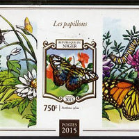 Niger Republic 2015 Butterflies #1 imperf s/sheet unmounted mint. Note this item is privately produced and is offered purely on its thematic appeal