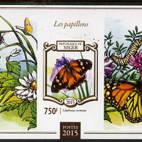 Niger Republic 2015 Butterflies #3 imperf s/sheet unmounted mint. Note this item is privately produced and is offered purely on its thematic appeal