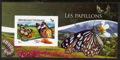 Togo 2015 Butterflies #01 imperf s/sheet unmounted mint. Note this item is privately produced and is offered purely on its thematic appeal