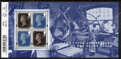 Great Britain 2015 175th Anniversary of the Penny Black perf m/sheet unmounted mint